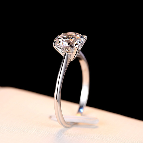 Jewelry - Engagement Ring. CZ Diamond Engagement Ring.